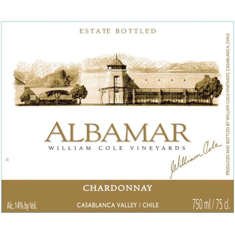 William Cole Albamar Chardonnay 2011 Front Label