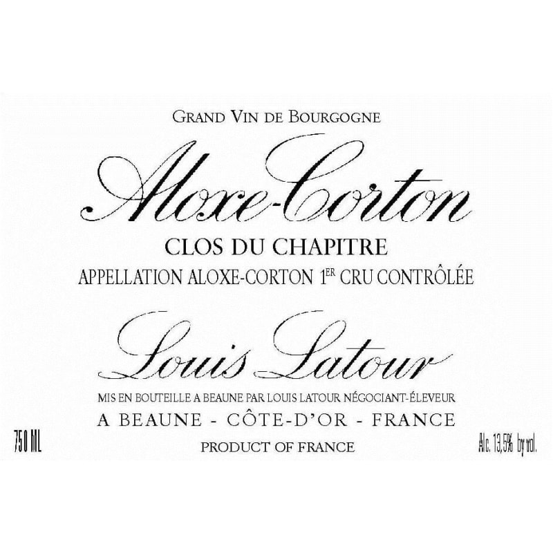 Louis Latour Aloxe-Corton Les Chaillots Premier Cru 2011 Front Label