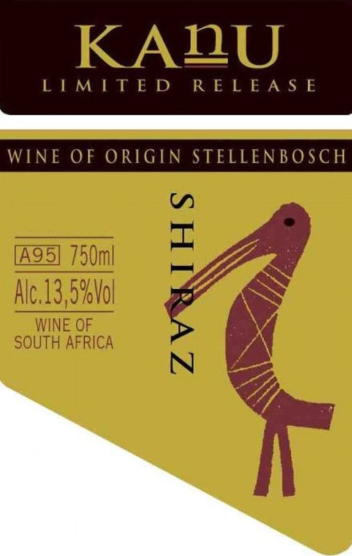 Kanu Limited Release Shiraz 2008 Front Label