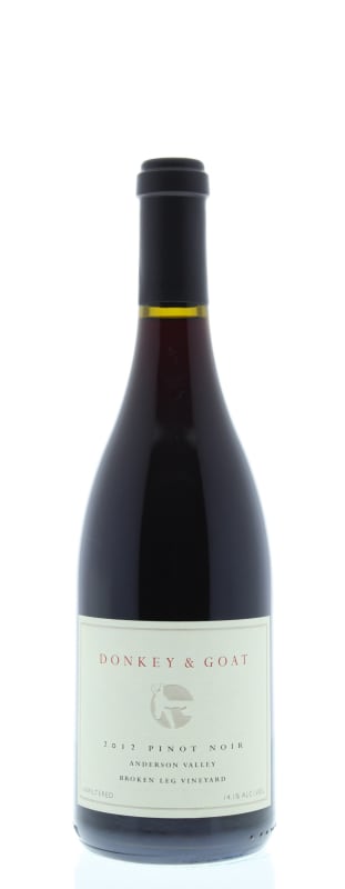 Donkey & Goat Broken Leg Vineyard Pinot Noir 2012 Front Bottle Shot