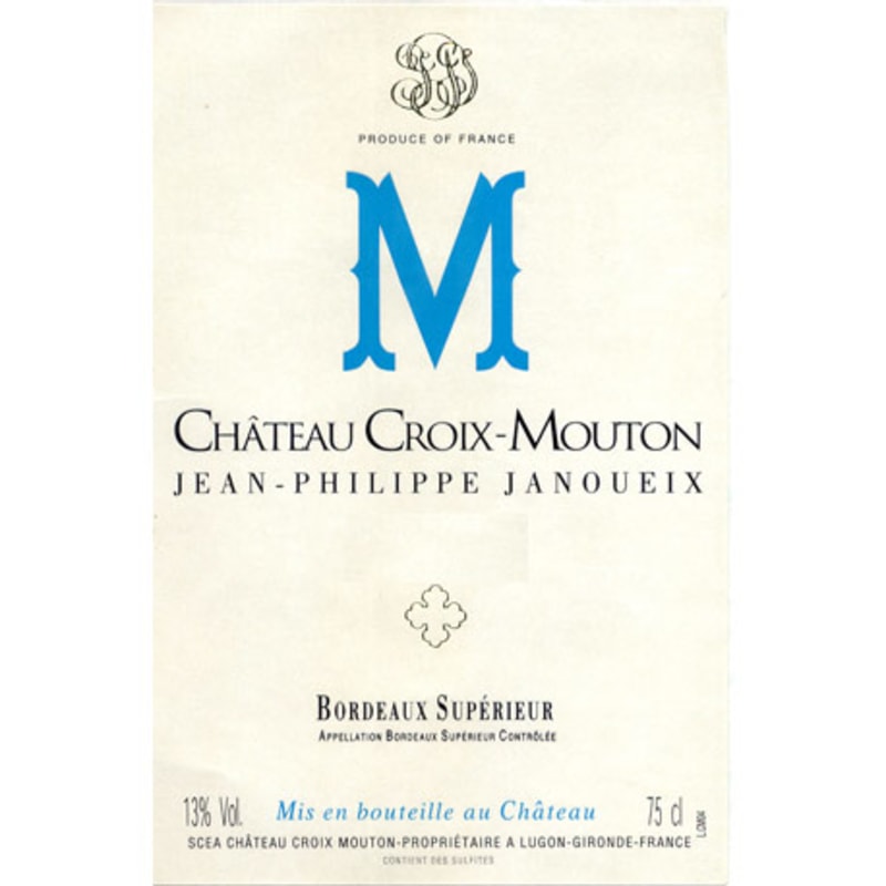 Chateau Croix Mouton Bordeaux Superior 2011 Front Label