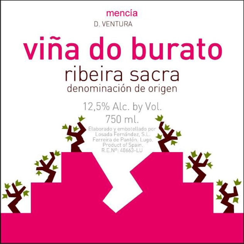 D. Ventura Vina do Burato 2012 Front Label
