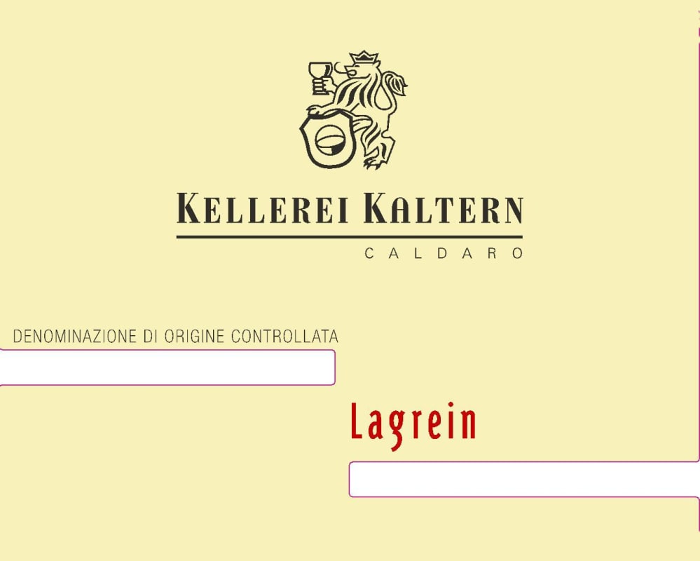 Kellerei Kaltern Caldaro Sudtiroler Lagrein 2012 Front Label