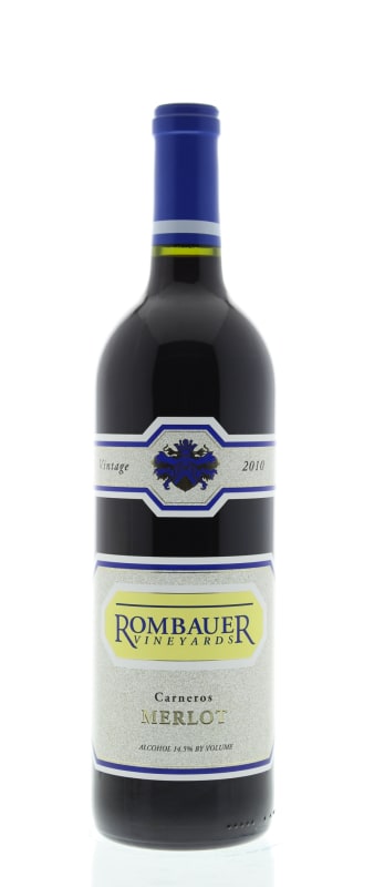 Rombauer Merlot 2010 Front Bottle Shot