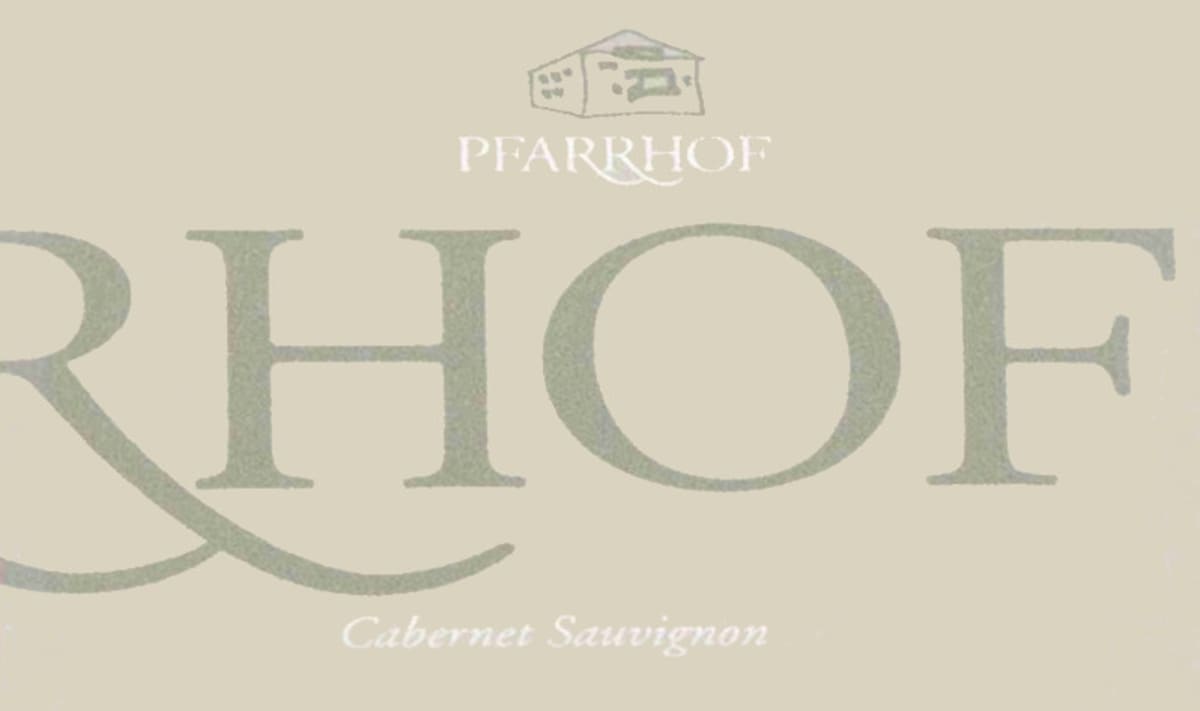 Kellerei Kaltern Caldaro Alto Adige Pfarrhof Riserva Cabernet Sauvignon 2007 Front Label