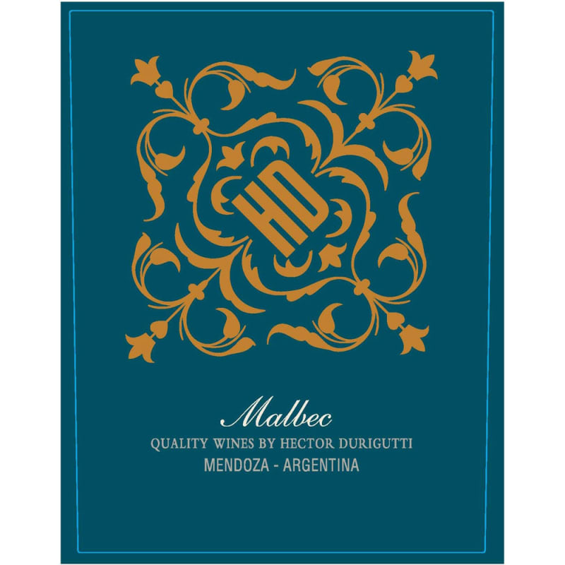 Durigutti HD Malbec 2011 Front Label