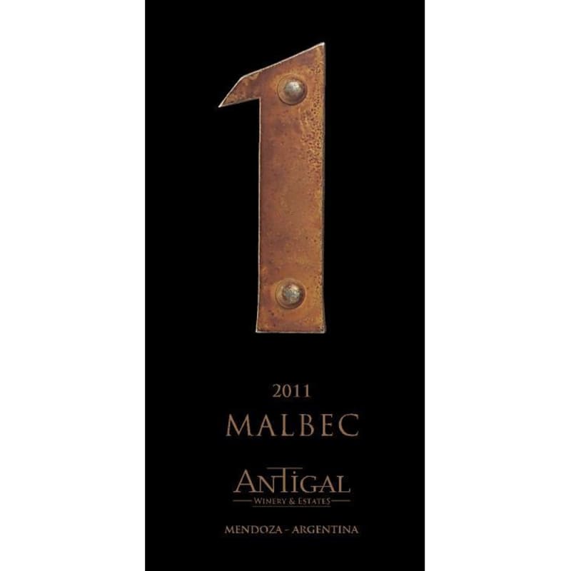 Antigal Uno Malbec 2011 Front Label