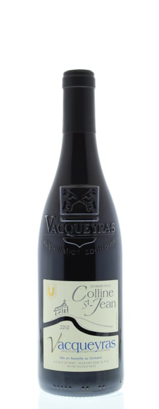 Domaine de la Colline St-Jean Vacqueyras 2010 Front Bottle Shot