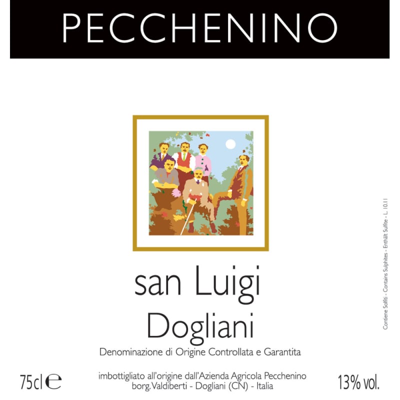 Pecchenino San Luigi Dogliani Dolcetto 2011 Front Label