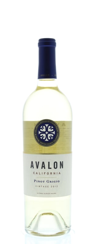 Avalon Pinot Grigio 2012 Front Bottle Shot