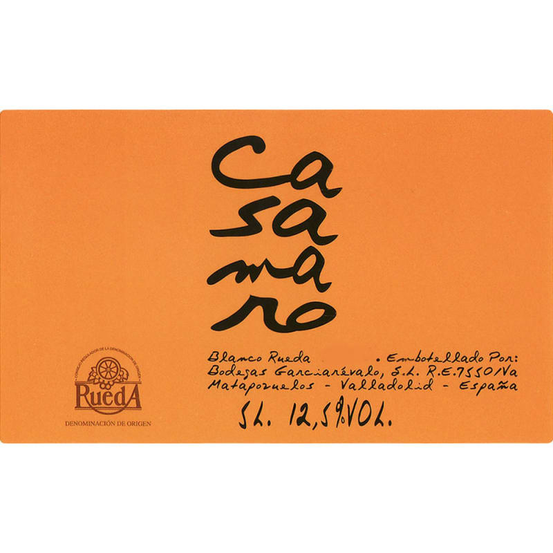 Garciarevalo Casamaro Verdejo 2012 Front Label