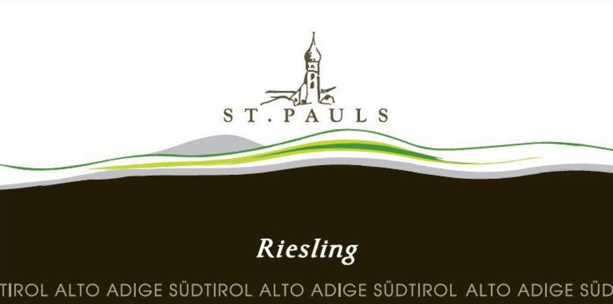 St. Pauls Alto Adige Riesling 2014 Front Label
