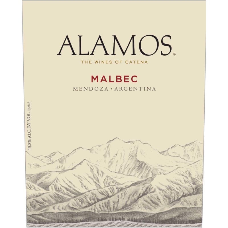 Alamos Malbec 2013 Front Label