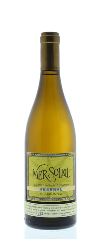 Mer Soleil Santa Lucia Highlands Reserve Chardonnay 2012 Front Bottle Shot