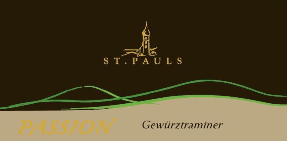 St. Pauls Alto Adige Passion Gewurztraminer 2014 Front Label