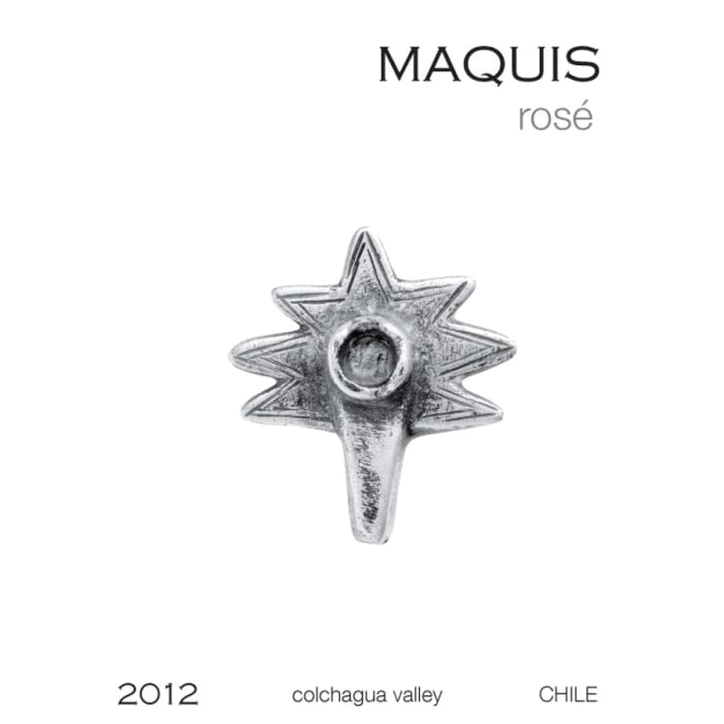 Maquis Rose 2012 Front Label