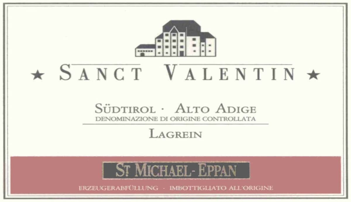 St. Michael-Eppan Sudtirol - Alto Adige Sanct Valentin Lagrein 2014 Front Label