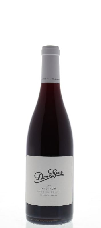 Don & Sons Sonoma Coast Pinot Noir 2012 Front Bottle Shot