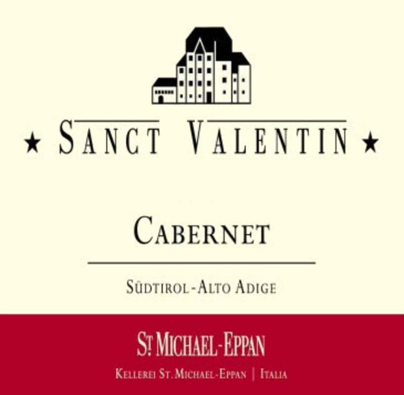 St. Michael-Eppan Sudtirol - Alto Adige Sanct Valentin Cabernet Sauvignon 2014 Front Label