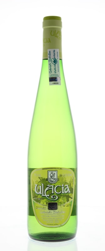 Nicolas Ulacia e Hijos Ulacia Txakolina 2013 Front Bottle Shot
