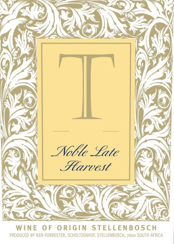 Ken Forrester T Noble Late Harvest Chenin Blanc 2011 Front Label