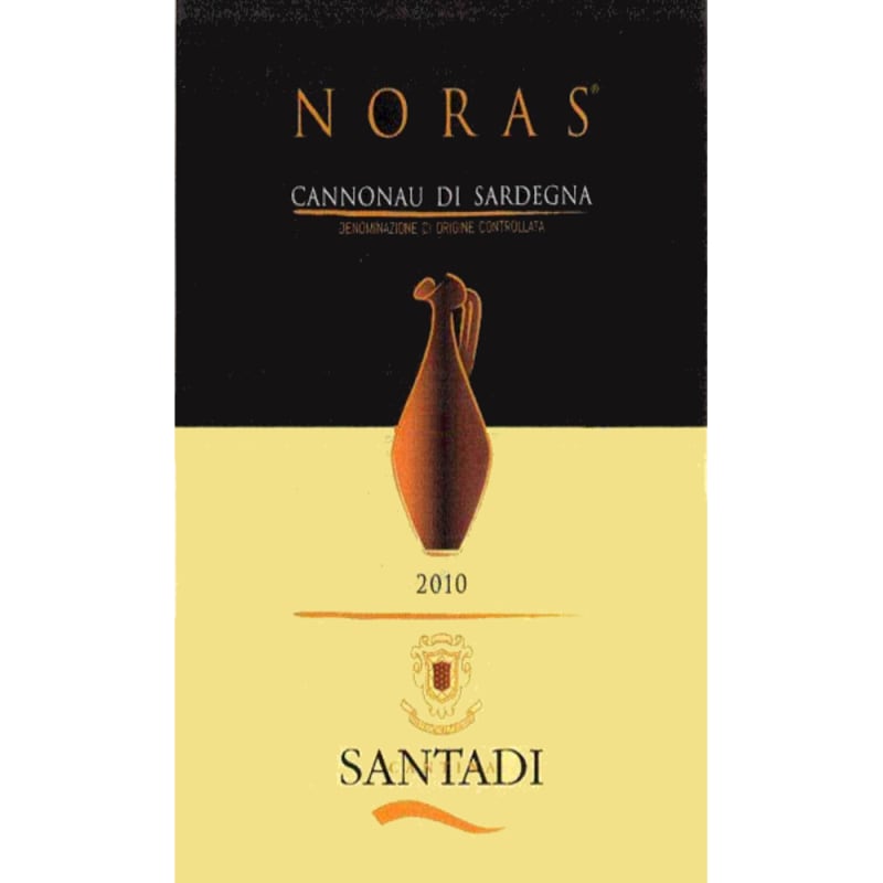 Santadi Cannonau di Sardegna Noras 2010 Front Label