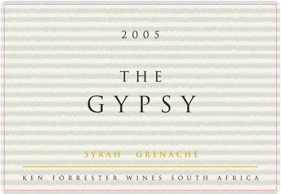 Ken Forrester The Gypsy Grenache - Syrah 2005 Front Label