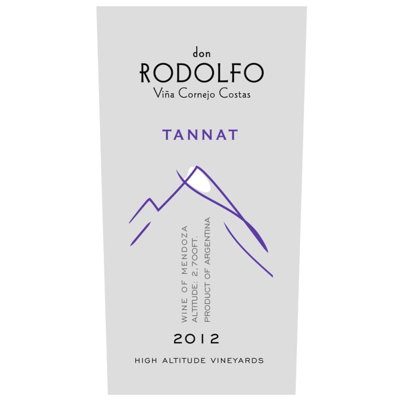 Don Rodolfo Tannat 2010 Front Label