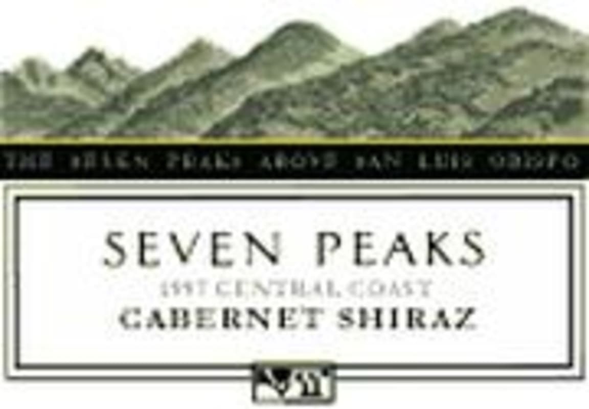 Seven Peaks Cabernet Shiraz 1996 Front Label