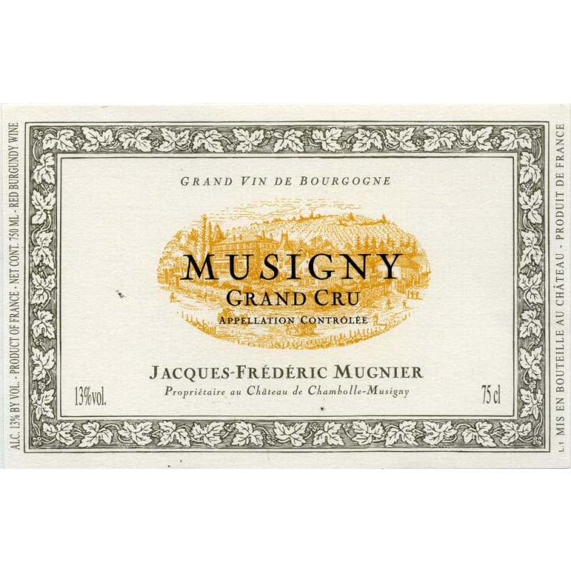 Domaine Jacques-Frederic Mugnier Le Musigny Grand Cru 2011 Front Label
