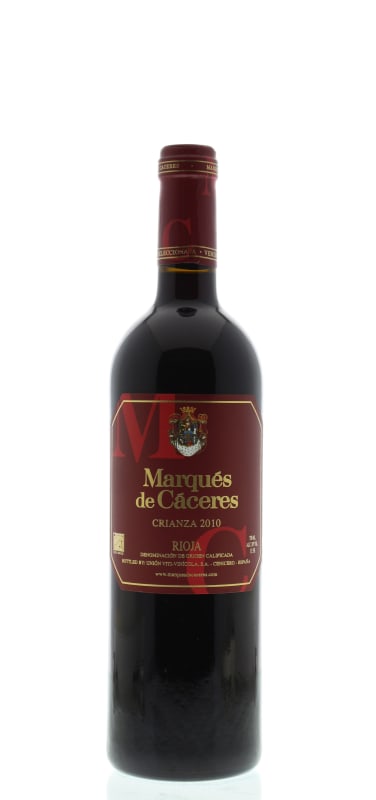 Marques de Caceres Rioja Crianza 2010 Front Bottle Shot