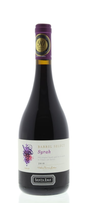 Santa Ema Barrel Select Syrah 2010 Front Bottle Shot