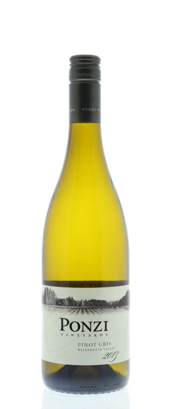 Ponzi Pinot Gris 2013 Front Bottle Shot