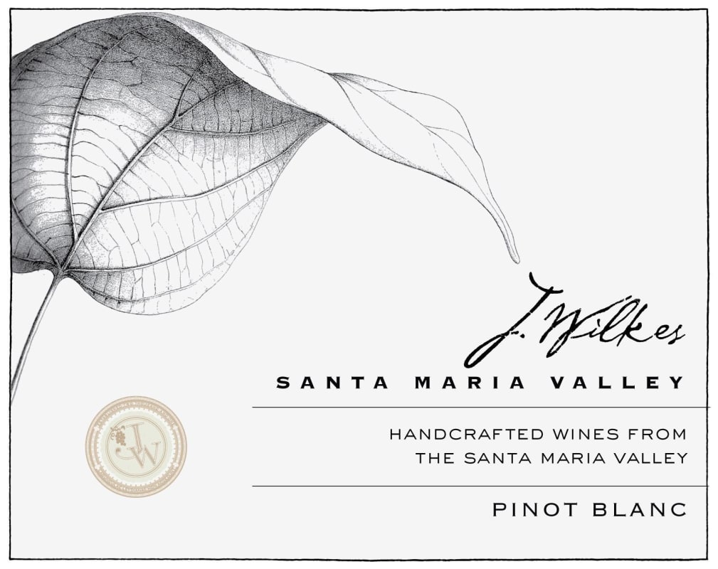 J Wilkes Pinot Blanc 2012 Front Label