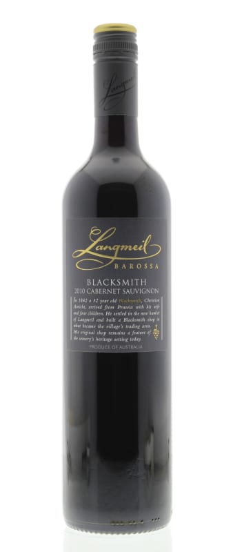 Langmeil The Blacksmith Cabernet Sauvignon 2010 Front Bottle Shot