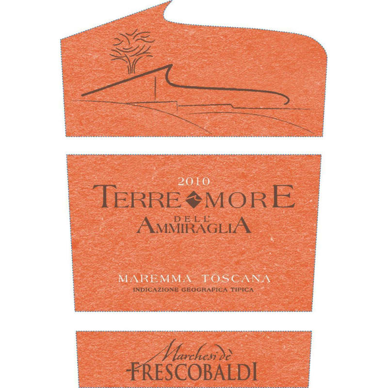 Frescobaldi Terre More dell'Ammiraglia 2010 Front Label