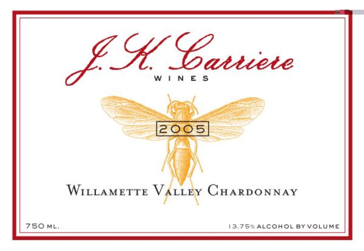 J.K. Carriere Willamette Valley Chardonnay 2005 Front Label