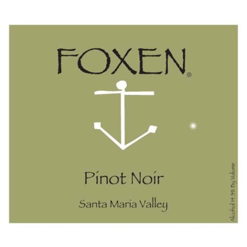 Foxen Santa Maria Valley Pinot Noir 2012 Front Label