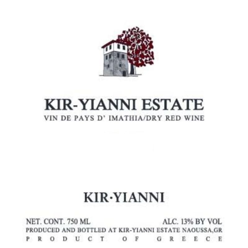 Kir-Yianni Naousa 2013 Front Label