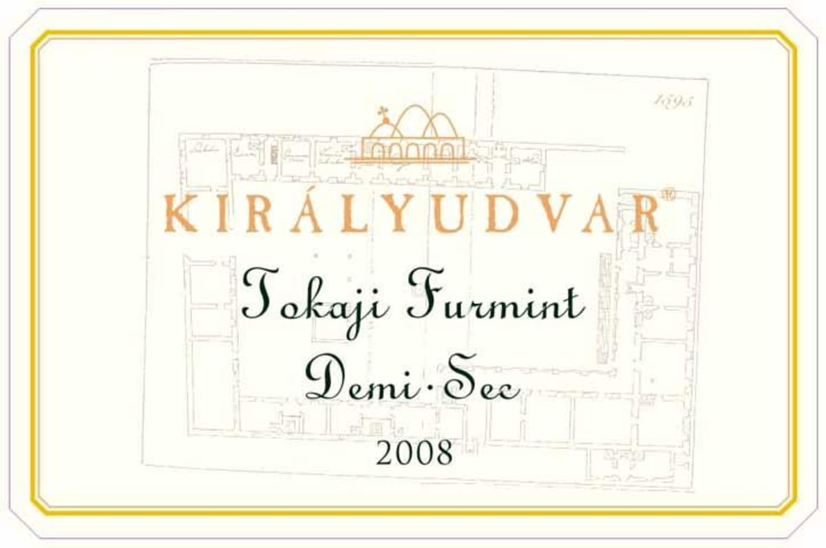 Kiralyudvar Tokaji Demi-Sec Furmint 2008 Front Label