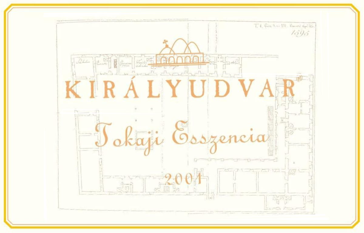 Kiralyudvar Tokaji Esszencia 2001 Front Label