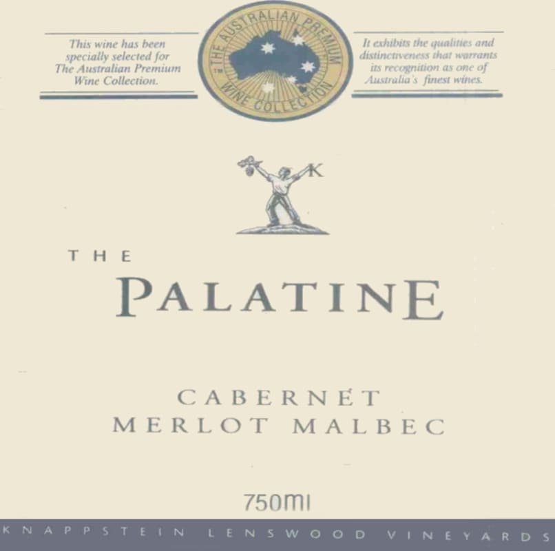 Knappstein The Palatine Cabernet Merlot Malbec 1999 Front Label