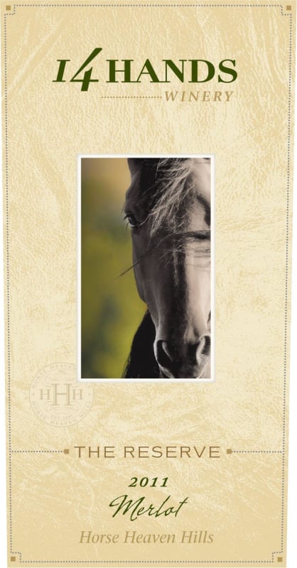 14 Hands The Reserve Merlot 2011 Front Label