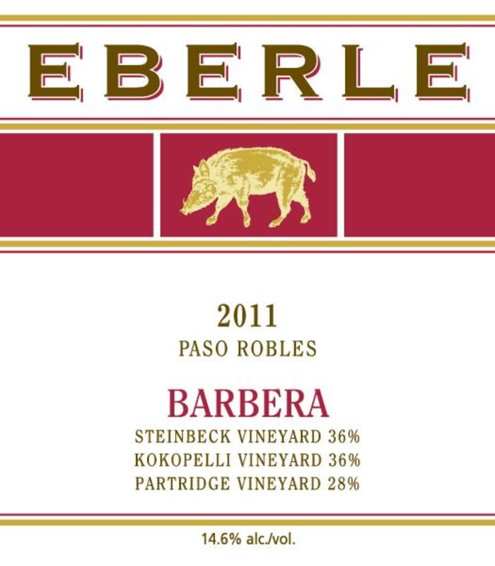 Eberle Barbera 2011 Front Label