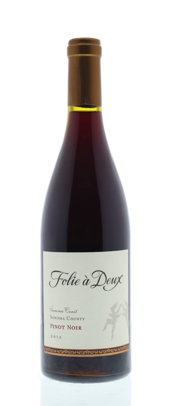 Folie a Deux Sonoma Coast Pinot Noir 2012 Front Bottle Shot