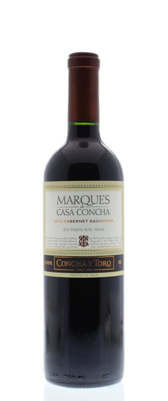 Concha y Toro Marques de Casa Concha Cabernet Sauvignon 2012 Front Bottle Shot