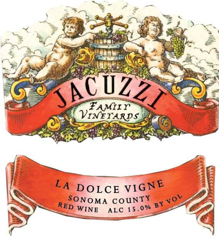 Jacuzzi La Dolce Vigne Red Wine 2014 Front Label