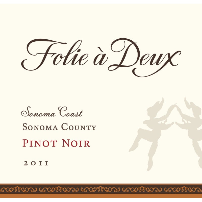 Folie a Deux Sonoma Coast Pinot Noir 2011 Front Label