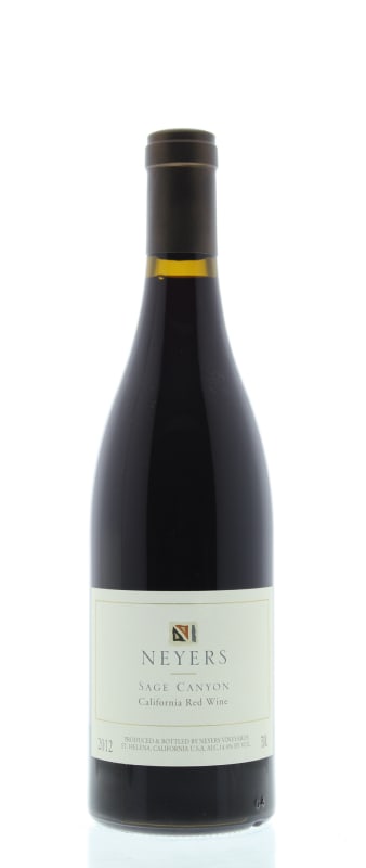 Neyers Sage Canyon Red 2012 Front Bottle Shot