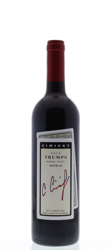 Cimicky Trumps Shiraz 2012 Front Bottle Shot